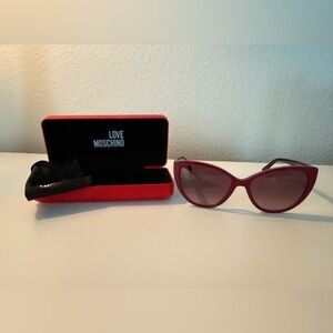 Love Moschino Bold Cherry/Purple Sunglasses. BRAND NEW!